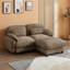 Canapé modulable 2 places en chenille avec pouf amovible-134768877