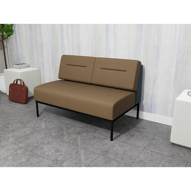 Causeuse Darsey, Patriot Plus taupe, Avec alimentation, Noir