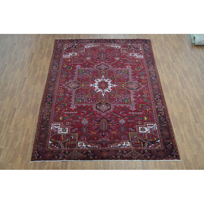 Tapis traditionnel géométrique rétro 10 x 13