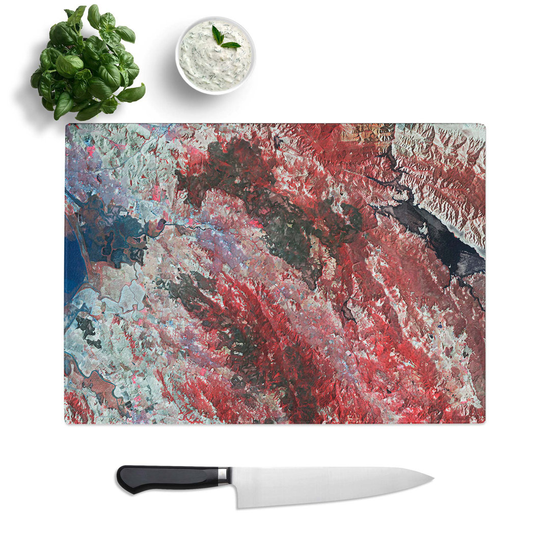 Tempered Glass Universe in Abstract Vol.31 Chopping Board
