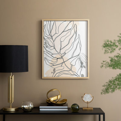 Palm Sketchbook IV, reproduction encadrée - bois massif