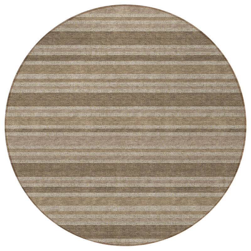 Tapis d'intérieur rond 8 po Taupe