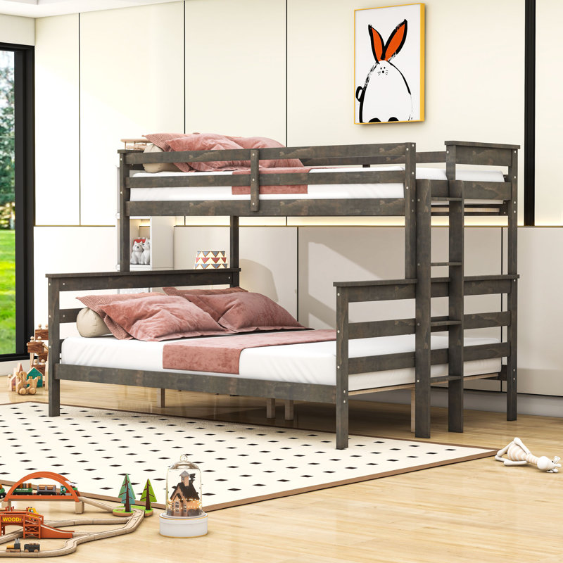 Lit superposé Jarie Kids, Simple TG sur grand, gris