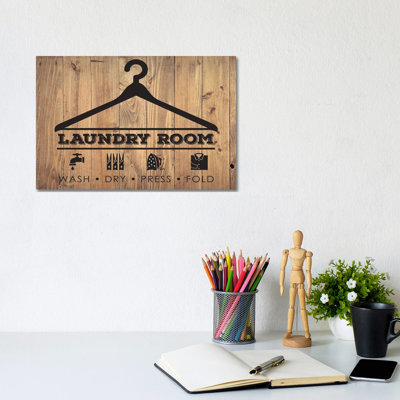 Laundry Natural III by Melody Hogan - Wrapped Canvas Print