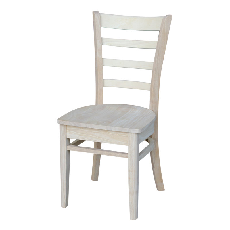 Alvery 17.7'' H Solid Wood Side Chair, Unfinished