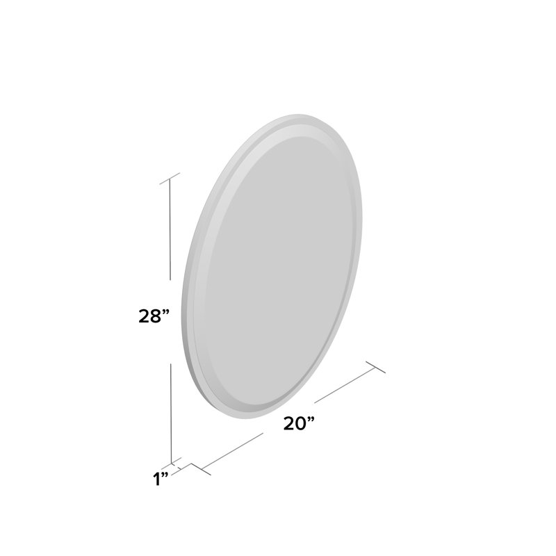 Metal Oval Wall Mirror