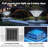 15" Black Outdoor Post Light - LED With Remote Control, Dimmable, Timer Function, Weatherproof For Yard, Garden, Pathway (1-Pack)