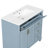 Solid Wood Bathroom Vanity With Sink, Flip Drawer, And Golden Metal Handles For Elegant Storage-1242505752