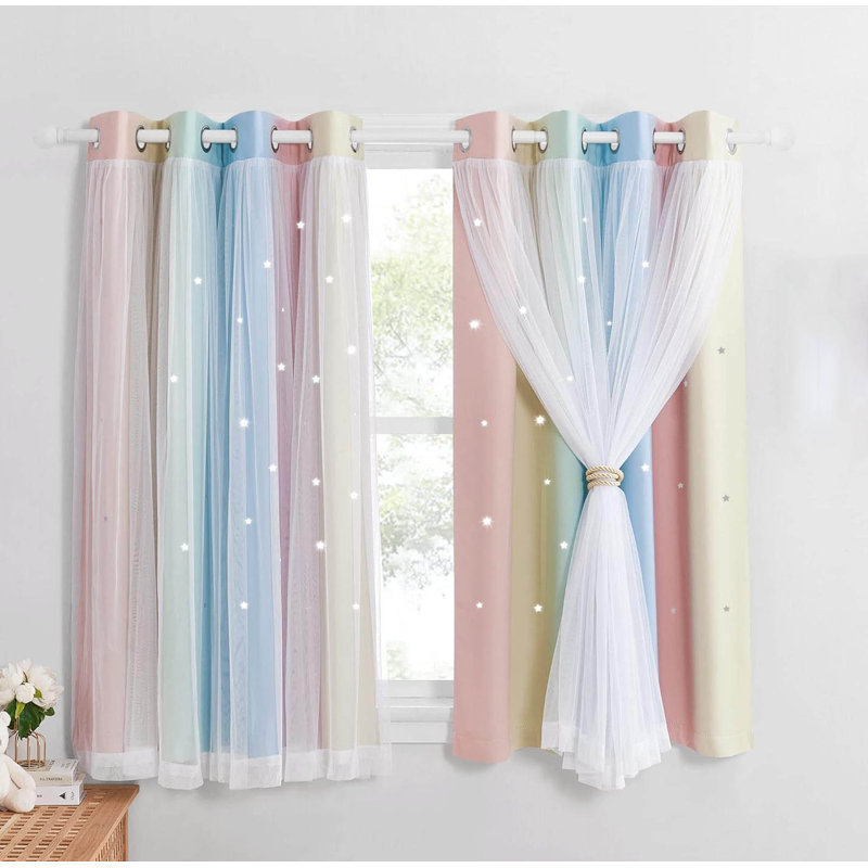 Blackout Curtain Pair, Pink