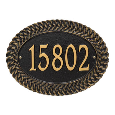 Chartwell Personalized Standard 1-Line Wall Address Plaque