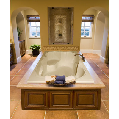 Makyla 75'' x 48'' Soaking Acrylic Bathtub