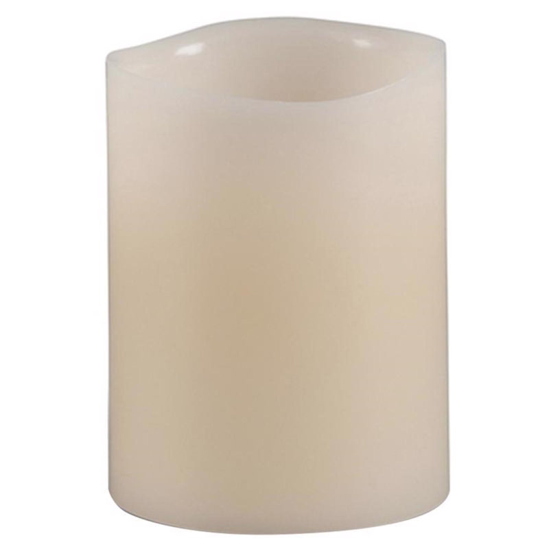 Bougie scintillante Everlast Glow Bisque Vanille, H 3,05 po x l 3,05 po x P 6,05 po