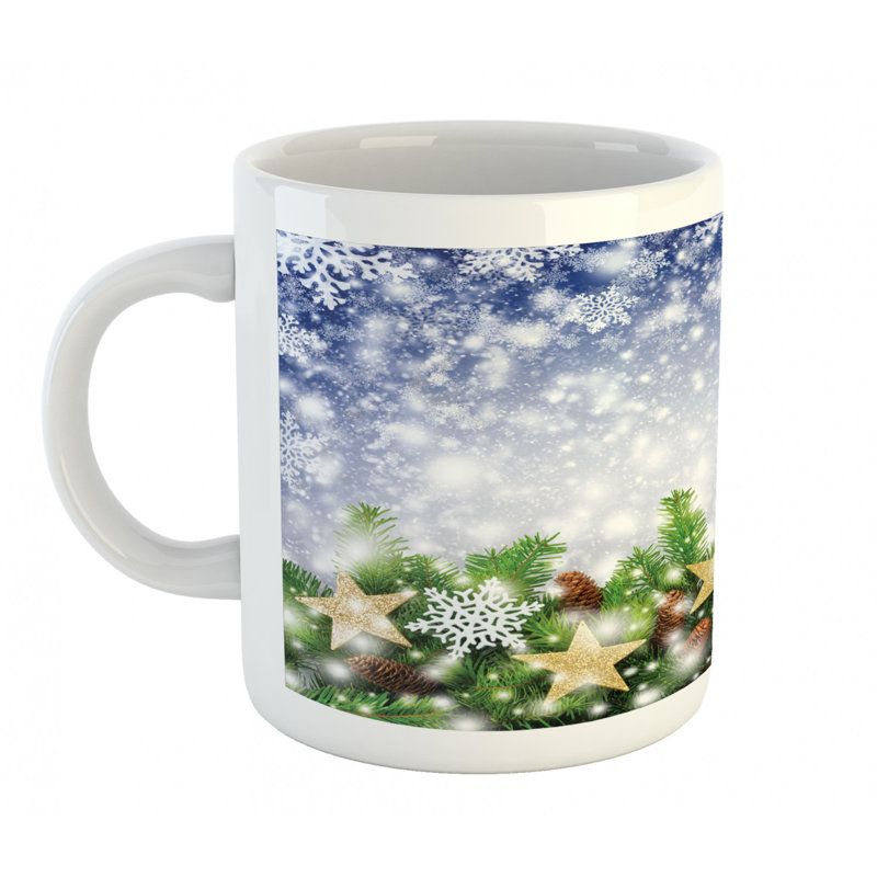 Grande tasse à café snow time