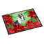 Tapis de porte d’extérieur anti-dérapant harlequin great-poinsettas-38379416