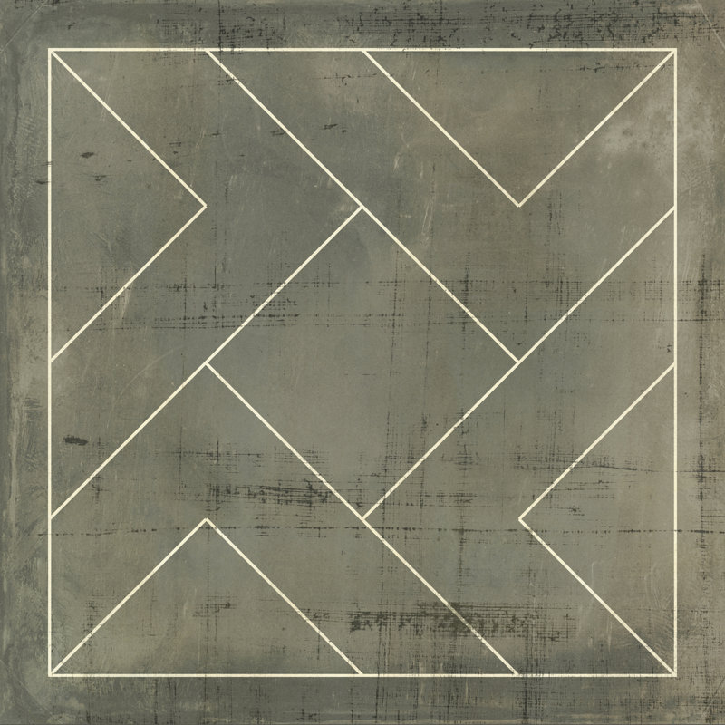 Geometric Blueprint VI - Wrapped Canvas Print, 30cm H x 30cm W x 3.8cm D