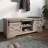 47 Inch Modern Farmhouse Sliding X Barn Door Litterbox Bench With Entry Cutout, Shoe Bench,  Walnut-81676687
