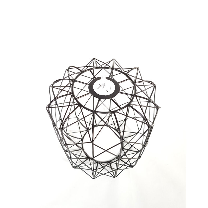 25cm H Metal Novelty Lamp Shade ( Screw On ) in Black