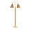 Ruthin Floor Lamp in Aged Brass