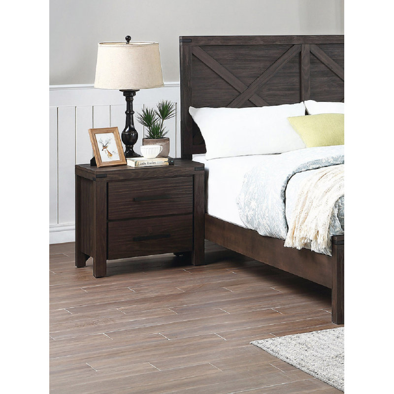 Nightstand, 2 Drawers Nightstand