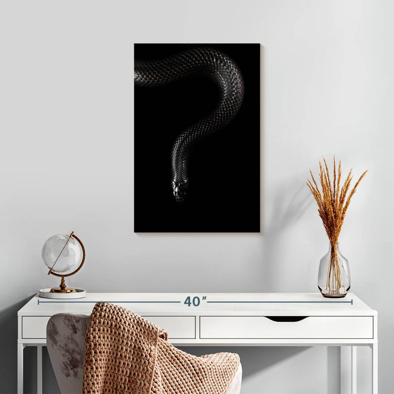 Brampt Mexican Black Snake, 24" H x 16" W