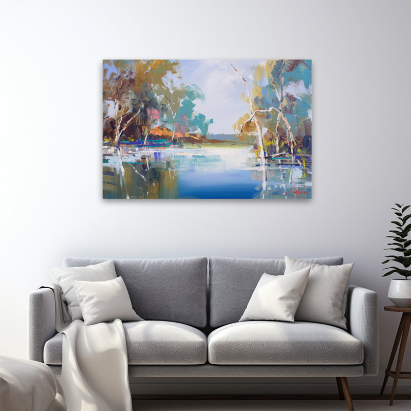 Le ruisseau Renmark - paysages côtiers, H 48 po x l 32 po