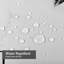 Rideau de douche noir avec 12 crochets-129038929