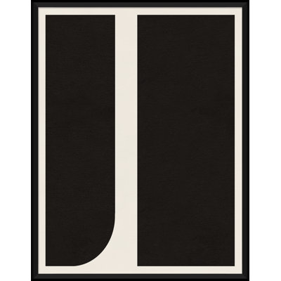Graphic Shapes In Black And Cream 6 Print