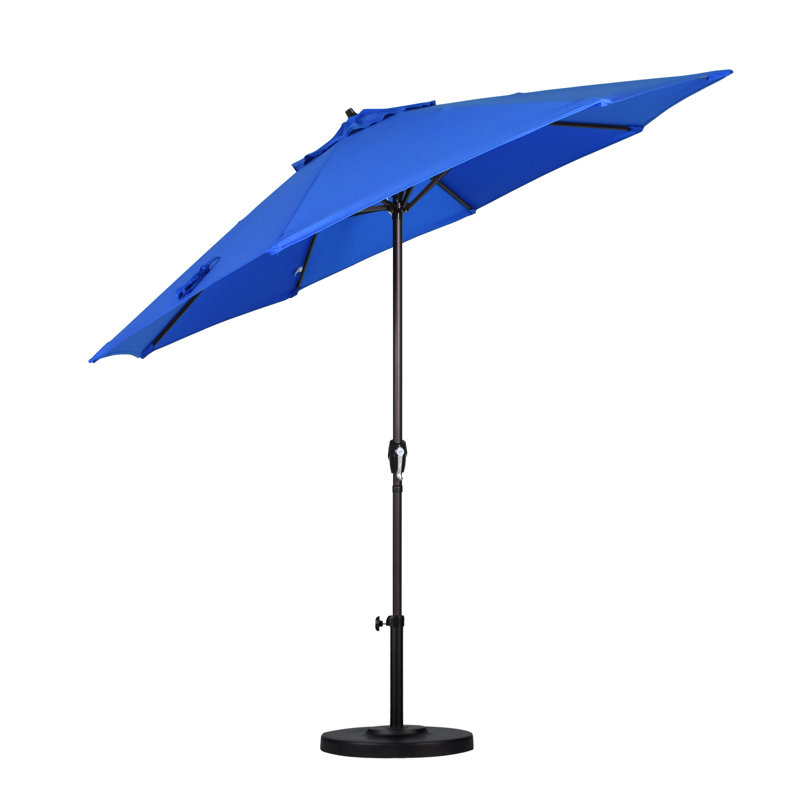 Mira 9' Market Sunbrella® Umbrella, Canvas Pacific Blue Sunbrella® Canvas