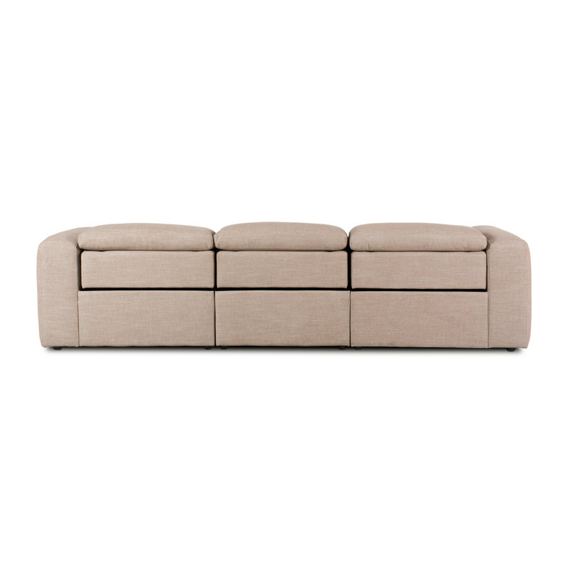 Radley Power Reclining Sofa, Crypton Nomad Taupe Polyester Blend
