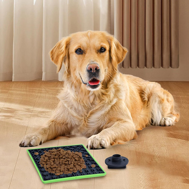 Dog Lick Mat – Peanut Butter Slow-Feeding Pad For Puppies, Crate Training Aid (1 Pack)