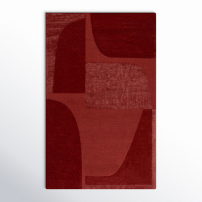 Megara Hand Tufted Wool, Viscose, Cotton Geometric Rug