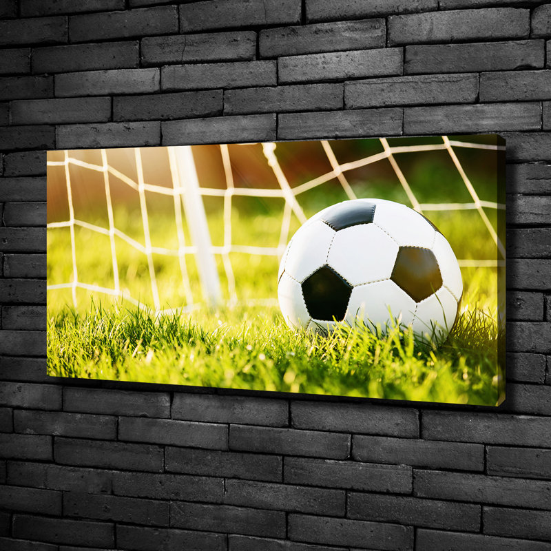 Ball in the Goal 1 Piece Wall Art on Canvas