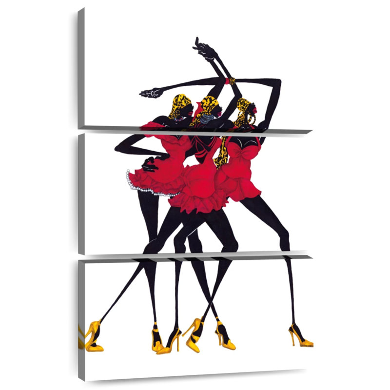 Petite robe rouge à motif de navettes, H 32 po x l 20 po