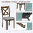 Set Of 4 Upholstered Dining Chairs With Padded Seat-723379657