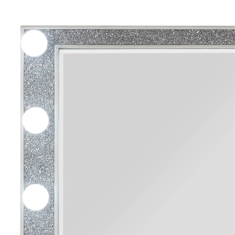 Miroir Sliverfluff avec finition champagne et lumière