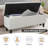 1PC Tufted Storage Ottoman Bench, End Of Bed Bench With Nail Accent