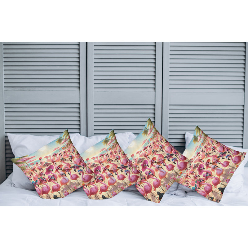 Fabric Reversible Throw Pillow, 18"H x 18"W