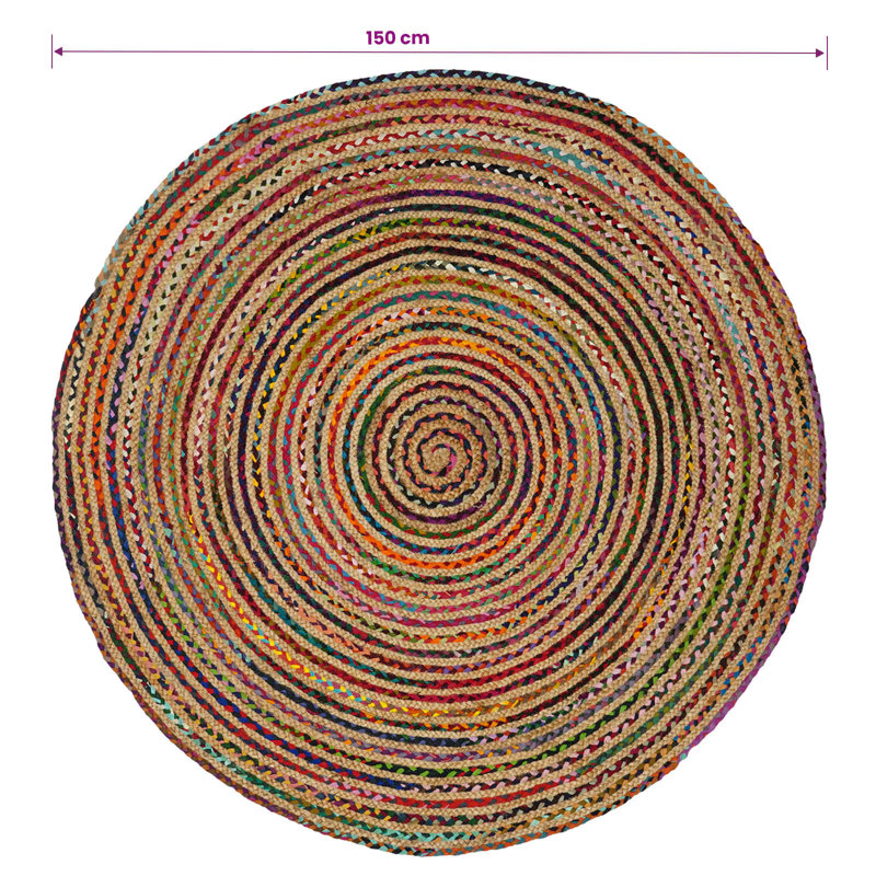 Round Area Rug, Round 150 cm x 150 cm