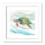 Ayluardo «Turtle Tropics II», reproduction de peinture à l'aquarelle encadrée