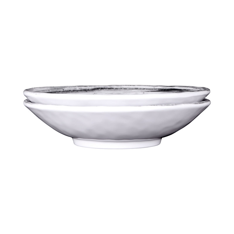 Van Gogh 42 oz. Round Melamine Pasta bowl, Black