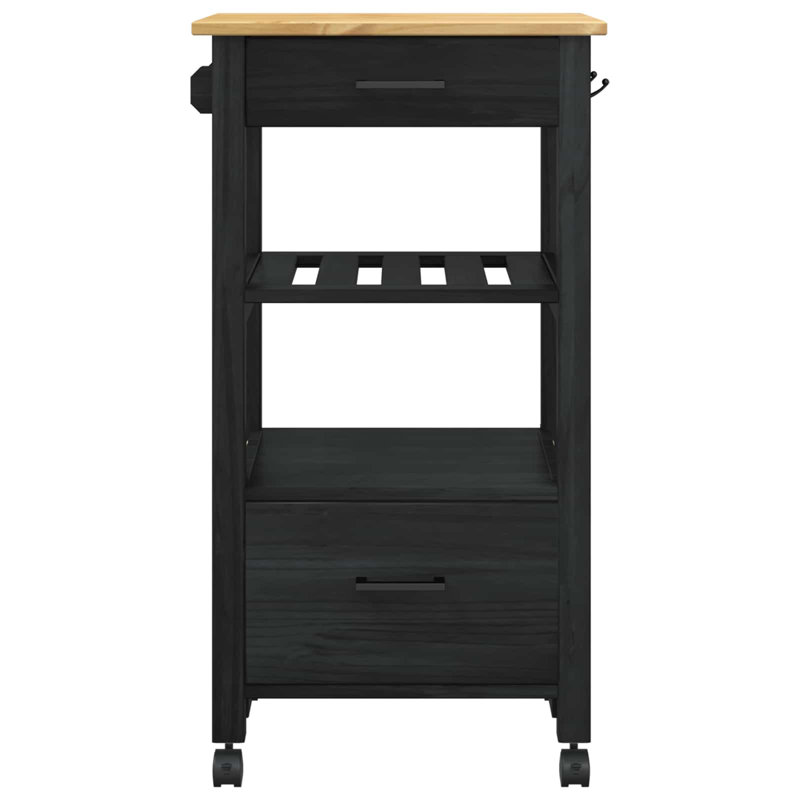 Solid Wood Bar Cart