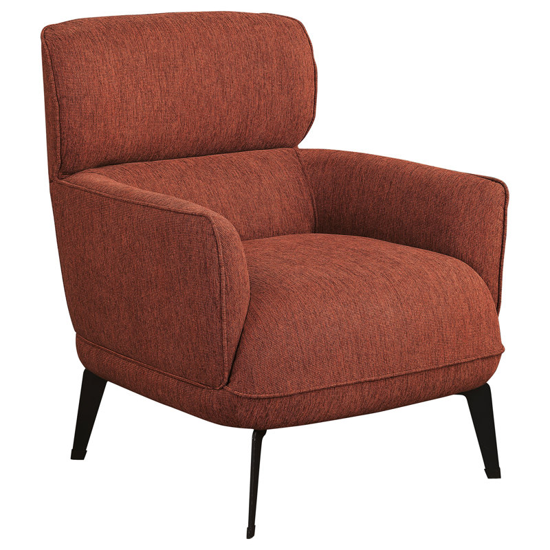 Joshual CAL117 Compliant 30.50'' Wide Armchair, Orange Chenille