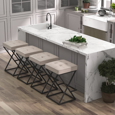 Tabouret de comptoir court Sawka