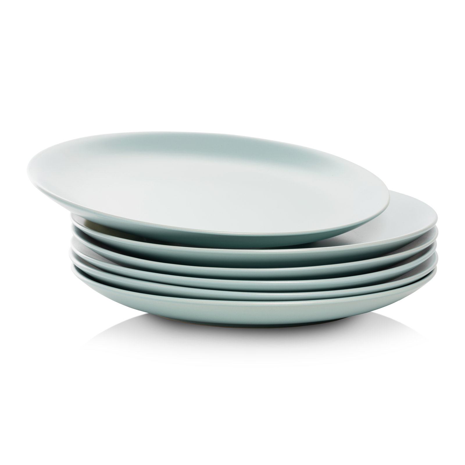 Wazee Matte 10.5" Dinner Plate, Mineral Blue