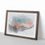 Sunrise over a Mountain in Abstract - Picture Frame Graphic Art Print-55724015-55724014