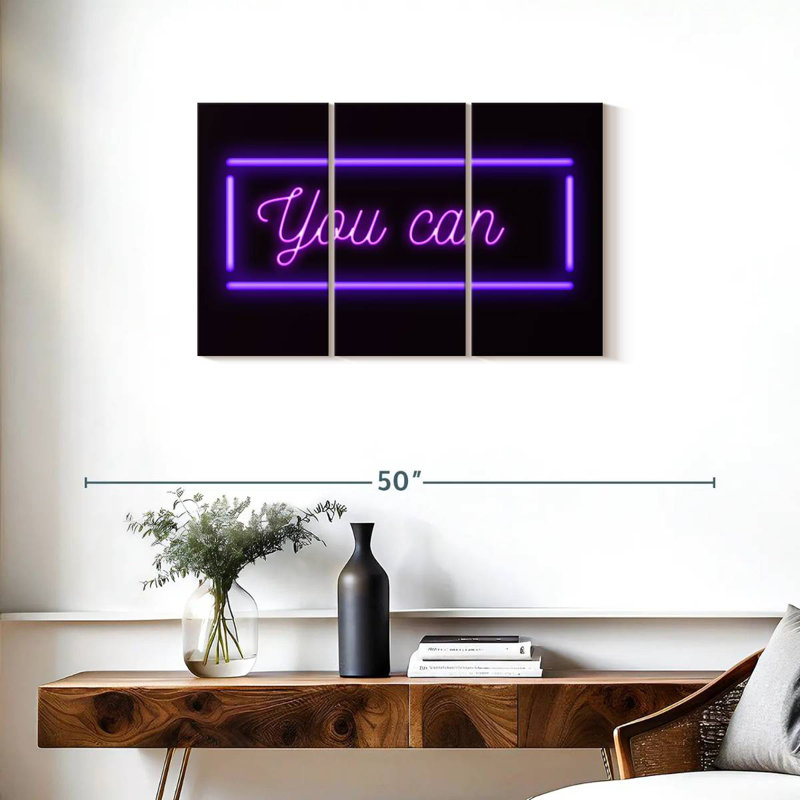 Tergel You Can Neon Sign, 20" H x 33" W