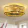 20" Boho Ceiling Fan With Light Kit And Remote Control