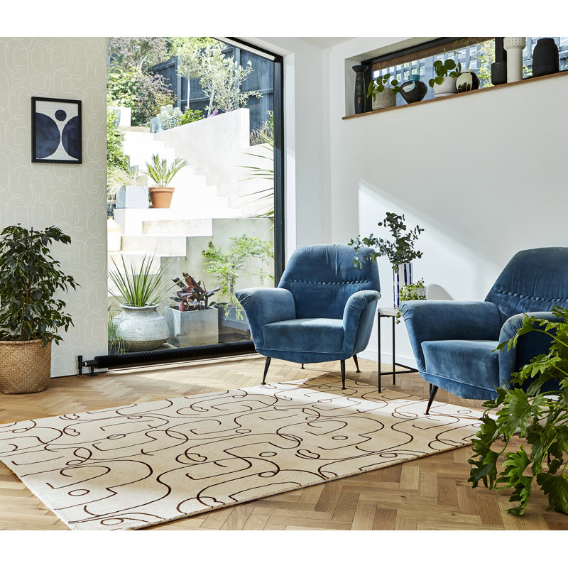 Yulija Wool Abstract Indoor Rug, Rectangle 8'2" x 11'6"