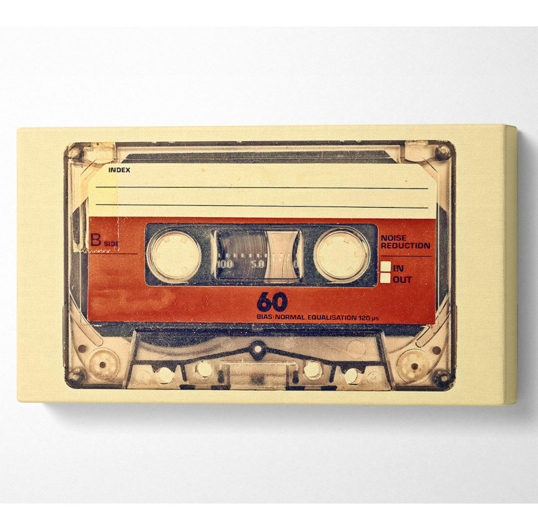 Retro Cassette Tape - Kunstdrucke auf Leinwand - Wrapped Canvas