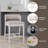 Halfeti Upholstered Counter Stool